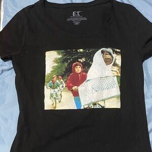 E.T. Black Graphic Women's Tee